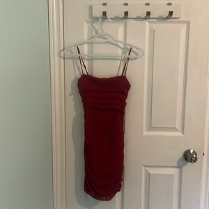 xs garage red dress